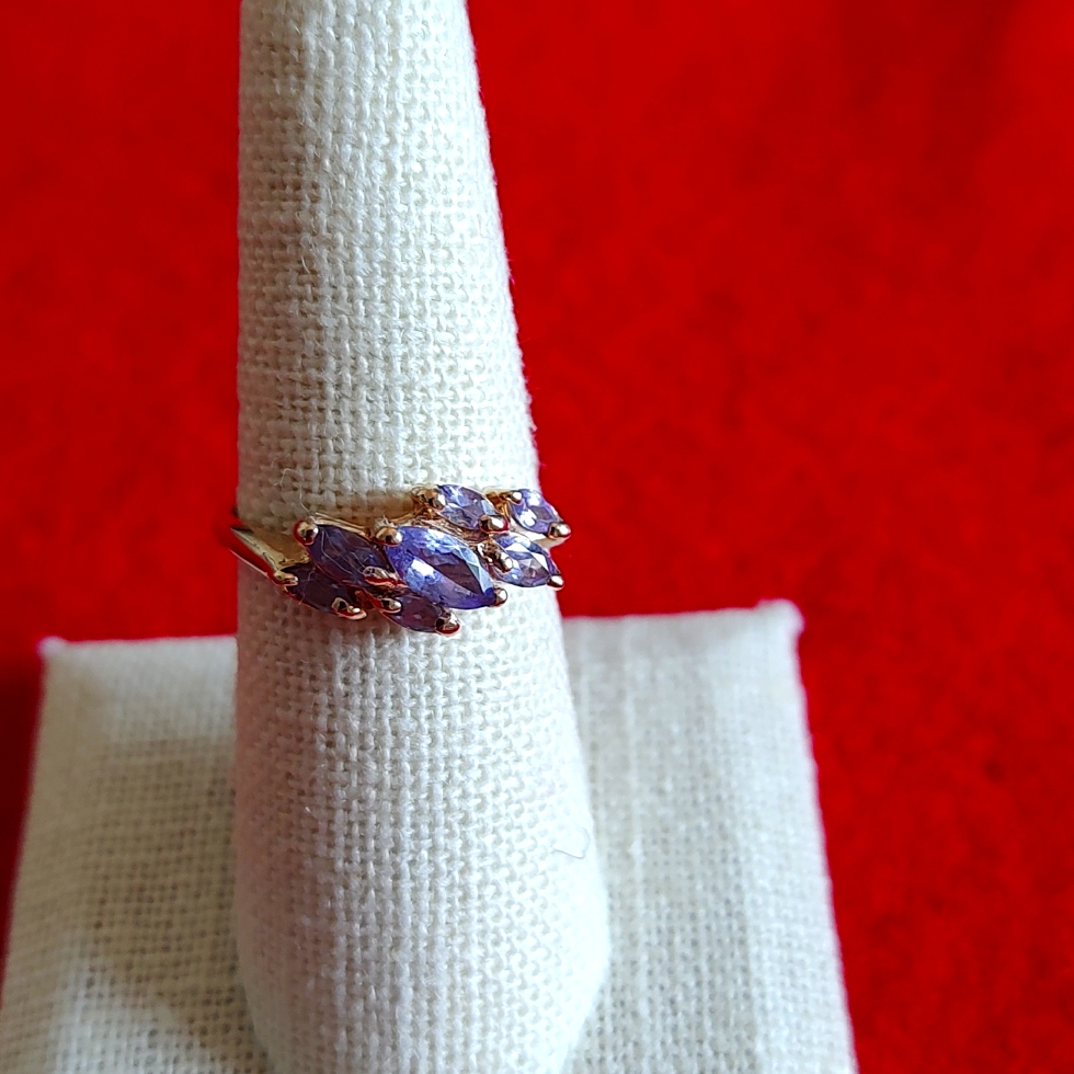 14k Solid Gold Tanzanite Ring